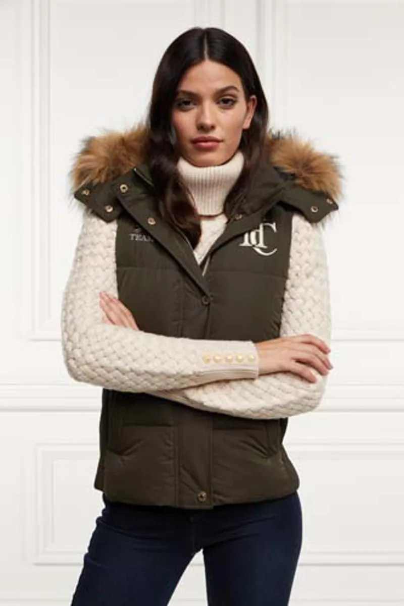 Holland Cooper Team Gilet Ladies in Khaki